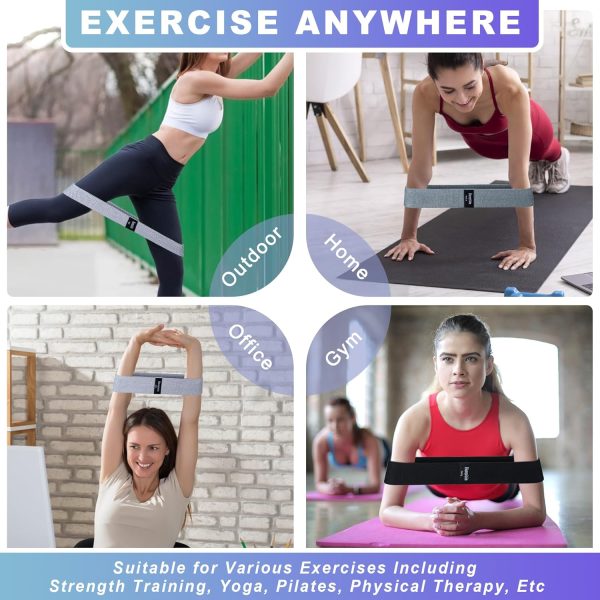 Resistance Bands for Working Out, 3 Levels Exercise Bands Workout Bands Set - Image 6