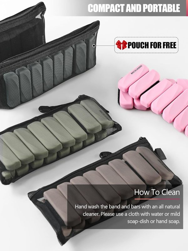 Ankle Weights for Women Men Adjustable 1LB Wrist Weights Bracelet Set of 2 - Image 7
