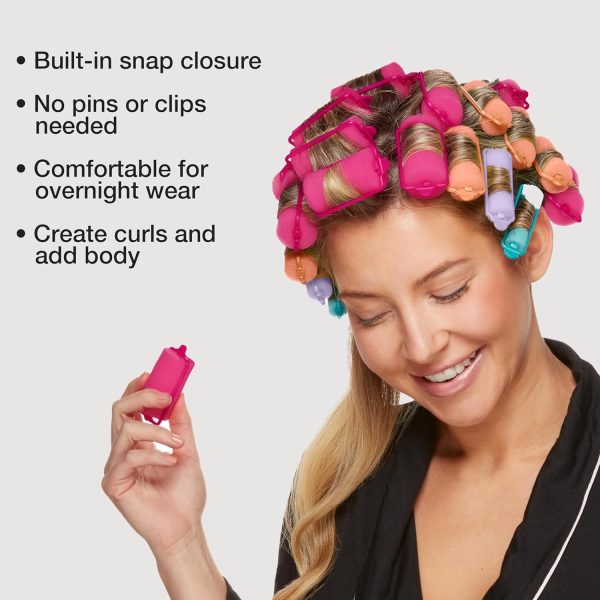 Conair Foam Hair Rollers - 48 Count, Assorted Colors - Heatless Curls, - Image 3