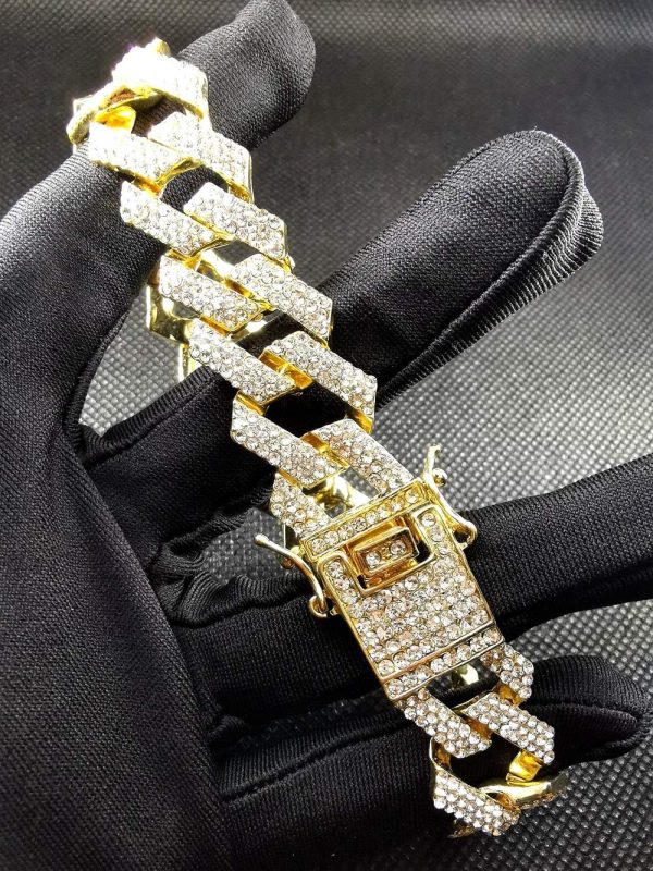 HH BLING EMPIRE Iced Out Diamond Cuban Link Chain for Men Women Silver Gold - Image 6