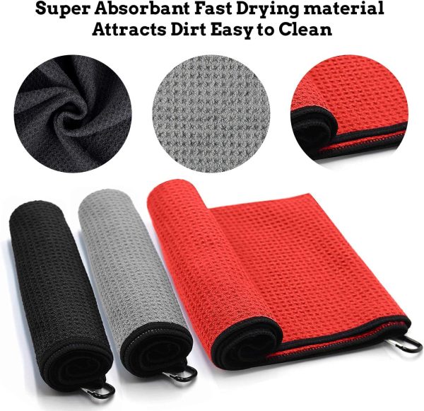 ToVii Golf Towel Golf Towels for Golf Bags for Men Golf Bag Towel Golf - Image 2