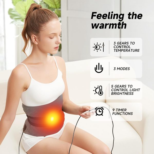 Red Light Therapy Heating Wrap Belt for Body, Lower Back, Legs, and Arms, - Image 6