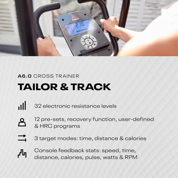 Reebok A6.0 Elliptical + Bluetooth - Silver - Image 4