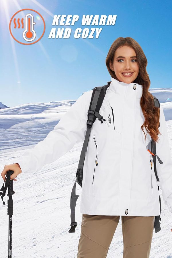 MAGCOMSEN Women's 3-in-1 Winter Coats Snow Ski Jacket Waterproof Windproof - Image 7