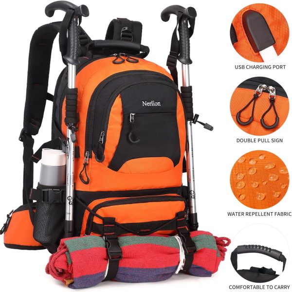Nerlion 40L Hiking Backpack Travel Backpack for Men Women Camping - Image 2