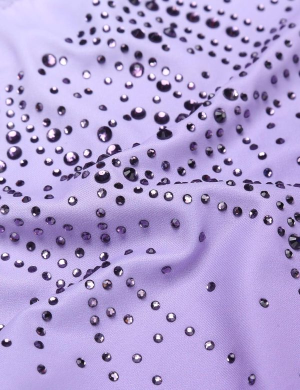 Arshiner Leotards for Girls Gymnastics with Shorts Color Gradient Shiny - Image 5