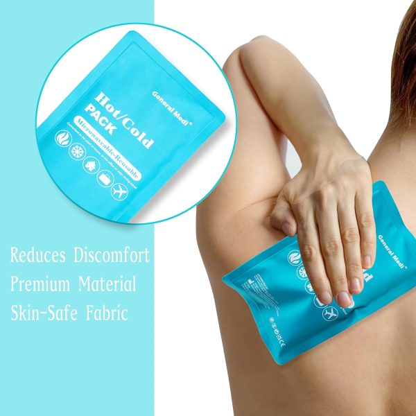 General Medi Hot & Cold Reusable Gel Pack Compress Wrap - Pack of 3 - Great - Image 7