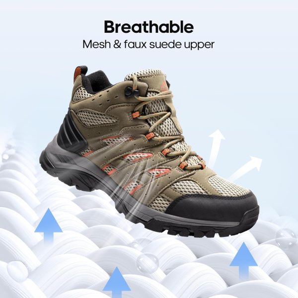 NORTIV 8 Women's Waterproof Hiking Boots Outdoor Trekking Mid Backpacking - Image 5