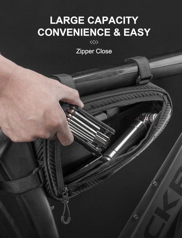 Bike Bicycle Triangle Bag Bike Storage Bag Bicycle Frame Pouch Bag for MTB - Image 2