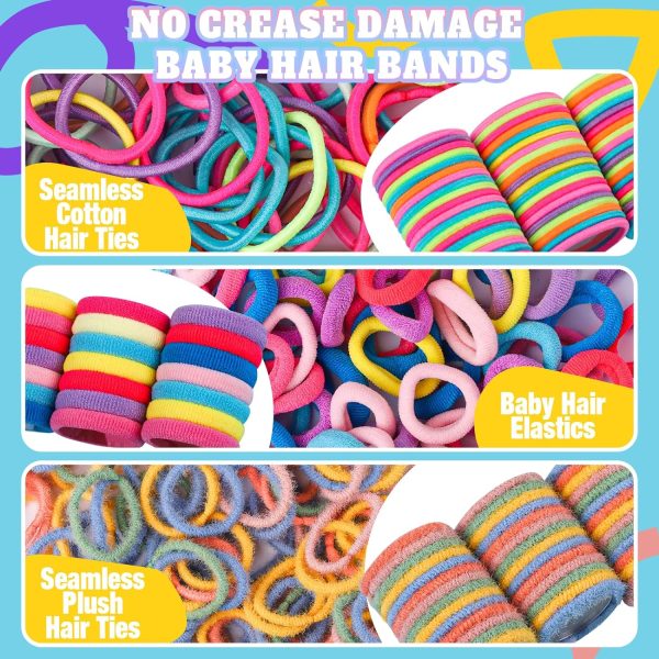 Teenitor Hair Accessories for Girls, Colorful Elastic Hair Ties Set with - Image 2