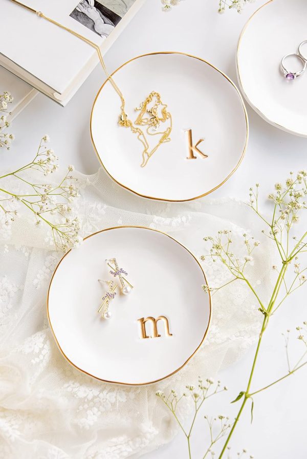 COLLECTIVE HOME - Ceramic Jewelry Tray, Decorative Trinket Dish for Rings - Image 5