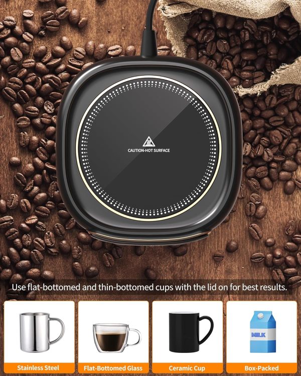 Coffee Mug Warmer, Cup Warmer for Desk with Auto Shut Off, 3 Temp Settings, - Image 5