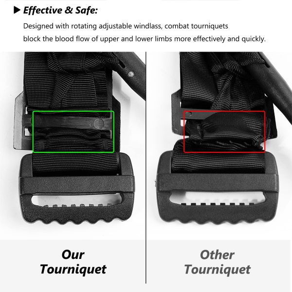 Tourniquets, Military Emergency Tourniquets for Combat, Tactical Hemostatic - Image 5