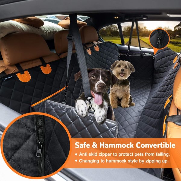 URPOWER Dog Car Seat Cover for Pets 100% Waterproof Seat Cover Hammock 600D - Image 2