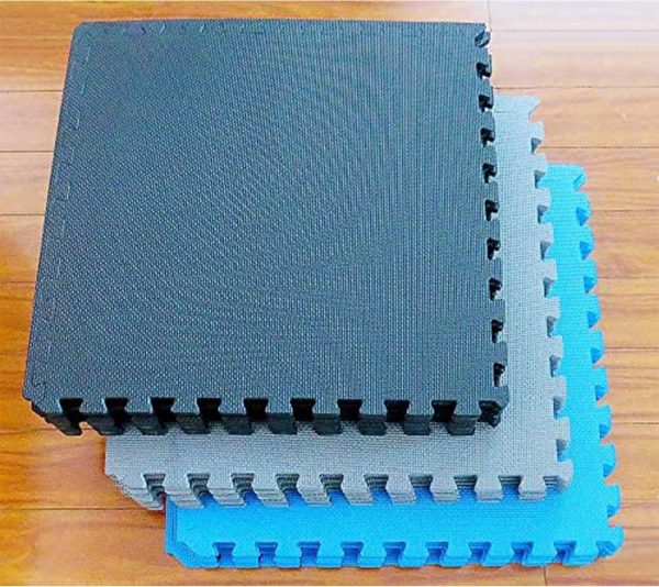 Fitvids Puzzle Exercise Mat with EVA Foam Interlocking Tiles for MMA, - Image 9