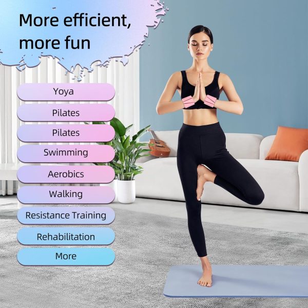 Adjustable Wearable Pilates Wrist & Ankle Weights For Women & Men | Arm & - Image 5
