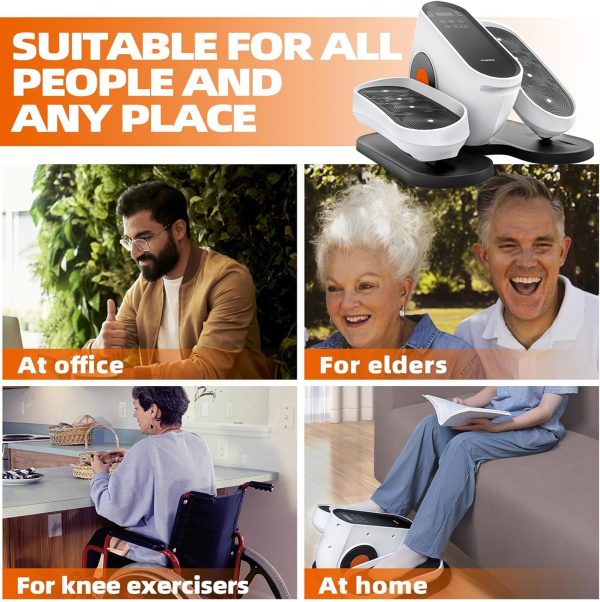 Under Desk Elliptical Exercise Machines, Quiet Electric Seated Ellipse Leg - Image 6