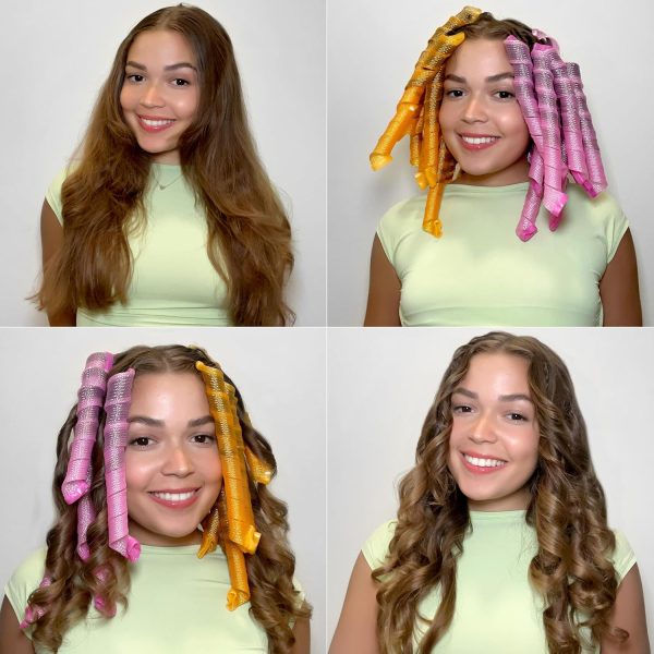 40pcs Hair Curlers Spiral Hair Curlers for Long Hair, No Heat Curlers - Image 4