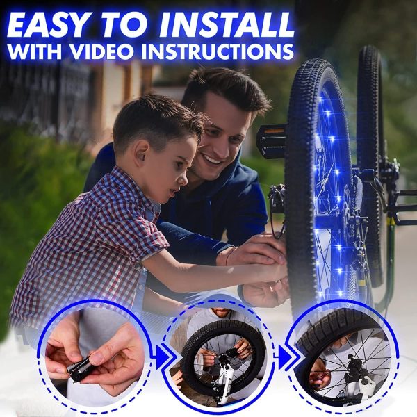 Activ Life 2-Tire Pack LED Bike Wheel Lights with Batteries Included! Get - Image 4