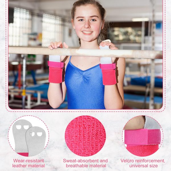 Gymnastics Grips Wristbands Set for Daughter Teens Youth Gymnastic Hand - Image 3