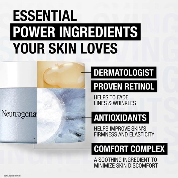 Neutrogena Retinol Face Moisturizer, Rapid Wrinkle Repair, Daily Anti-Aging - Image 4