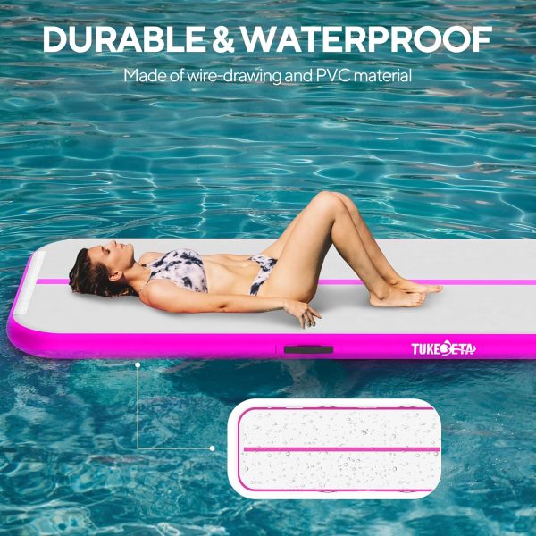 Air Track Tumbling Mat, 13ft 10ft Inflatable Gymnastics Mat with Electric - Image 6