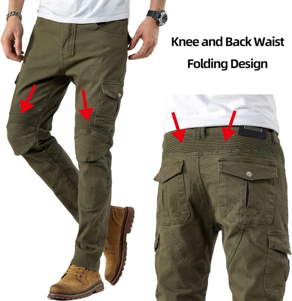 CTBQiTom Motorcycle Pants for Men Motocross Riding Pants Motorbike Riding - Image 3