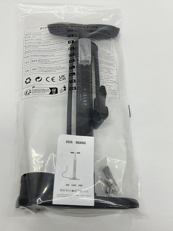 CLOLOP Bike Floor Pump with Gauge,Bike Air Pump Tire Pump Inflator, for - Image 10