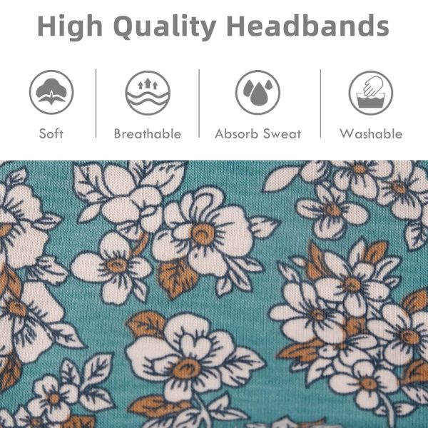 Headbands for Women Boho Elastic Hairbands for Women’s Hair Non Slip Wide - Image 6