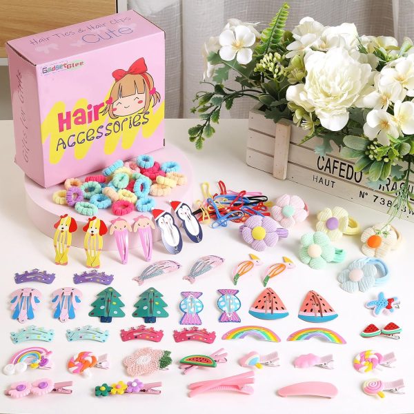Toddler Girls Hair Accessories Kit, Hair Clips Little Girl Barrettes Kids - Image 2
