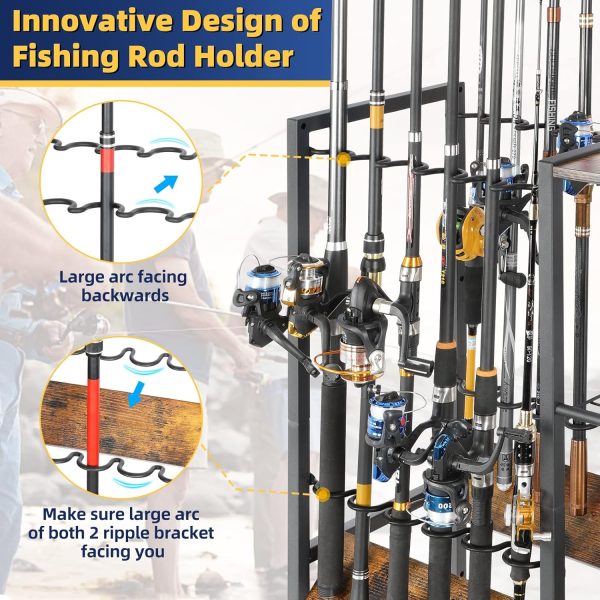 Olakee Fishing Rod Holders Fishing Gear Fishing Equipment Organizers - Image 5