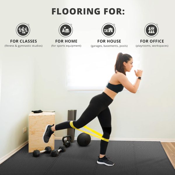 Gym Flooring Set - Interlocking EVA Soft Foam Floor Mat, 18 Pieces Puzzle - Image 7