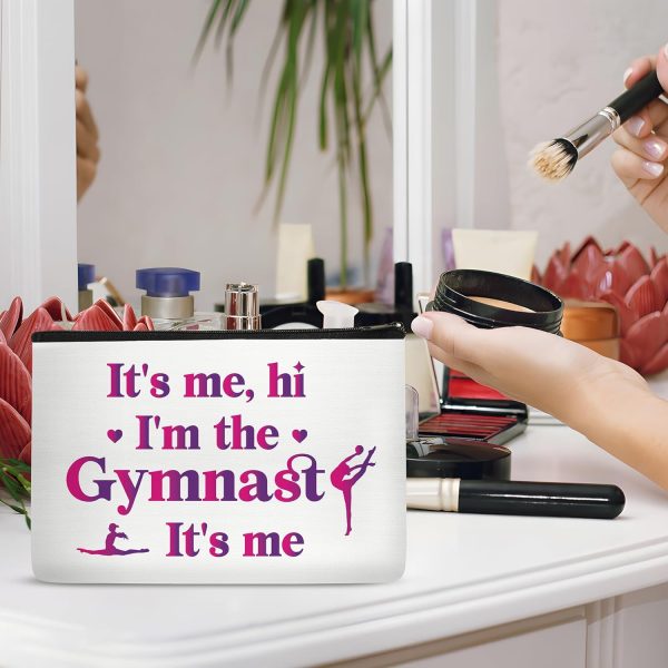 Gymnast Gifts Makeup Bag - It's Me Hi I'm The Gymnast Travel Pouch Portable - Image 5