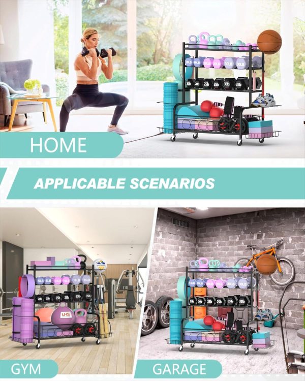 Dumbbell Rack, Weight Rack for Home Gym Dumbbells, Weight Storage Racks for - Image 4