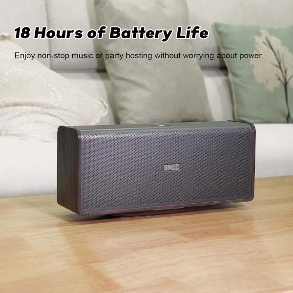 DOSS SoundBox Ultra Bluetooth Speaker with 2.1 Sound Channel Audio, 80W - Image 6