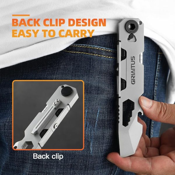 EDC Pry Bar Multitool with Bi-Directional Ratchet Screwdriver & Everlasting - Image 6