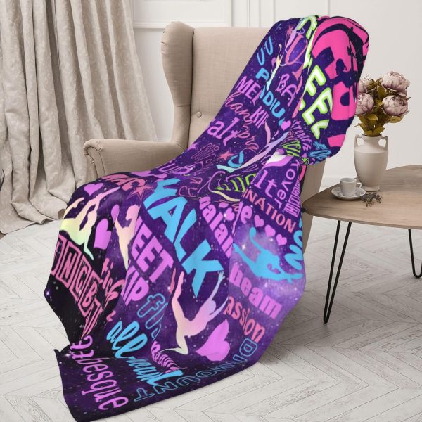 Gymnastics Blanket, Gymnast Gifts for Girls Gymnastics Lovers Teens Women - Image 2