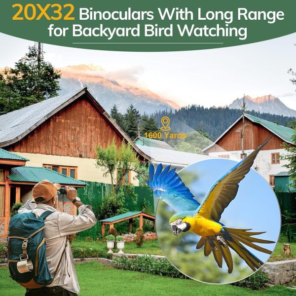 Compact Binoculars for Adults High Powered - OPAITA 20x32 Small Binoculars - Image 6