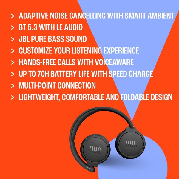 JBL Tune 670NC - Adaptive Noise Cancelling with Smart Ambient Wireless - Image 5