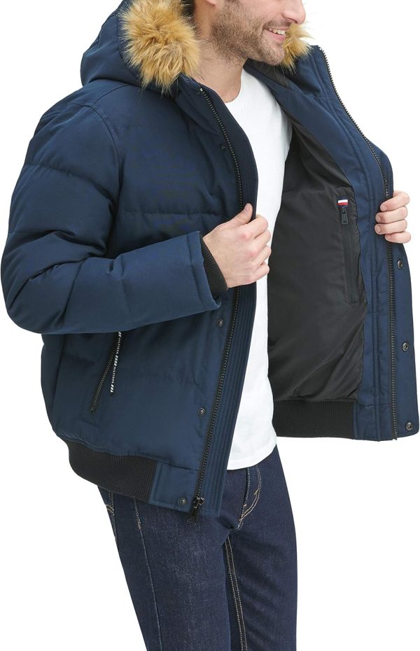 Tommy Hilfiger Men's Arctic Cloth Quilted Snorkel Bomber Jacket - Image 7