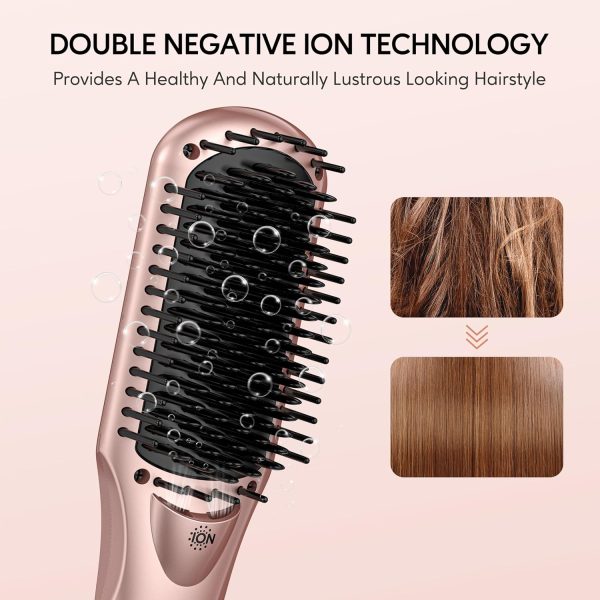 Terviiix Hair Straightener Brush, 1.75 Inch Wide Flat Iron Hair - Image 4