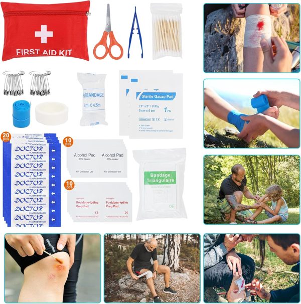 Survival Gear Professional Kit and Large Camping Backpack,First Aid Kit for - Image 5