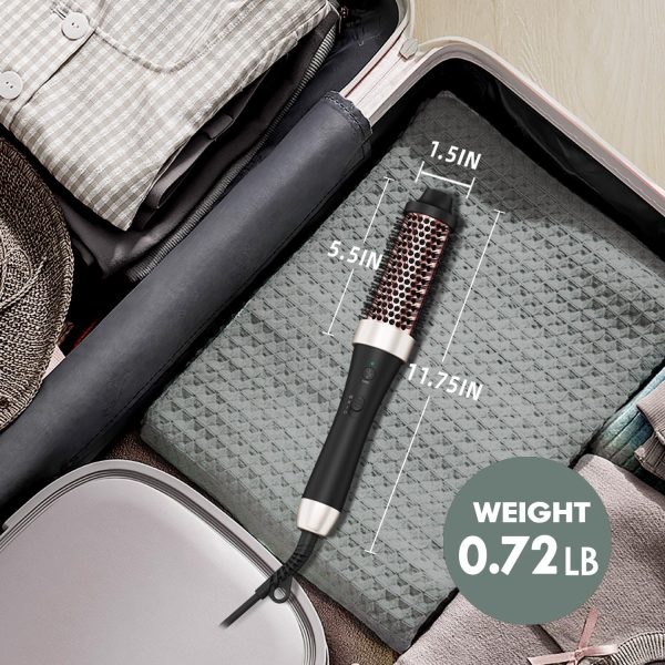 Ionic Thermal Brush Curling Iron Brush Heat Hair Curling Brush with Ceramic - Image 5