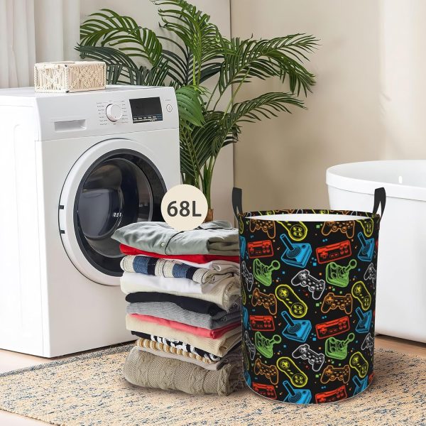 Laundry Basket,Large Oxford Fabric Fabric Storage Basket Toy Storage Box - Image 6