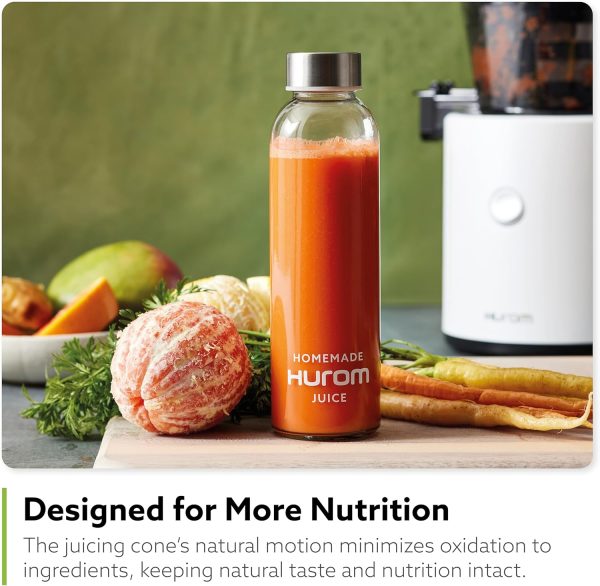 Hurom H320 Slow Juicer | Ultra Low Pulp | Hands-Free | Hopper Fits Whole - Image 6