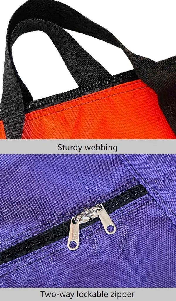 Extra Large Storage Duffle Bag with Zippers and Handles, Big Foldable - Image 2