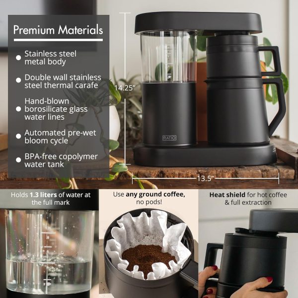 Ratio Coffee - Series 2 Six Coffee Maker, Simulated Pour-Over Coffee - Image 3