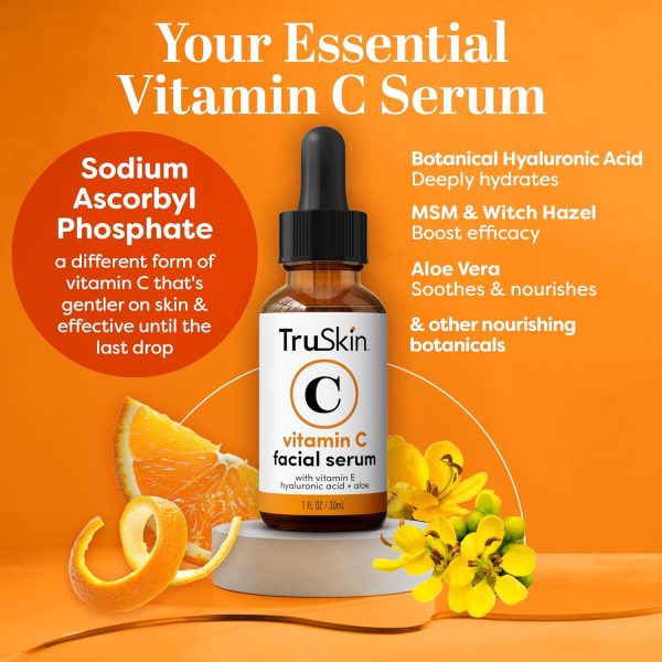 TruSkin Vitamin C Serum – Anti Aging Facial Serum with Vitamin C, - Image 2