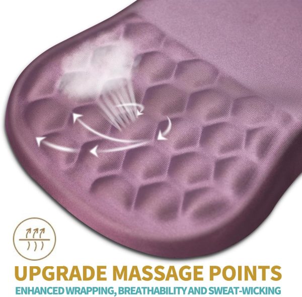 Hokafenle Ergonomic Mouse Pad Wrist Support with Massage Design, Wrist Rest - Image 2