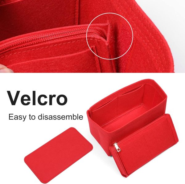 Doxo Purse Organizer Insert Handbags Tote & Base Shaper Felt Organizer Bag - Image 2